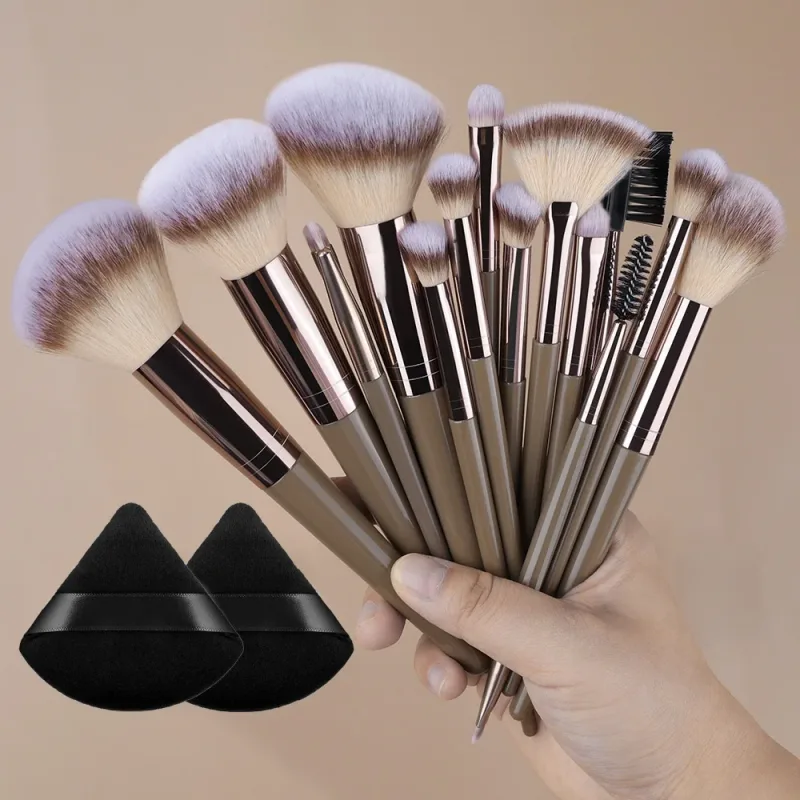 Set di pennelli per trucco da 20 pezzi Professionale Dettagli super morbidi Blush evidenziatore Fondotinta correttore Pennello per ombretto Strumento di bellezza per donna — image 8