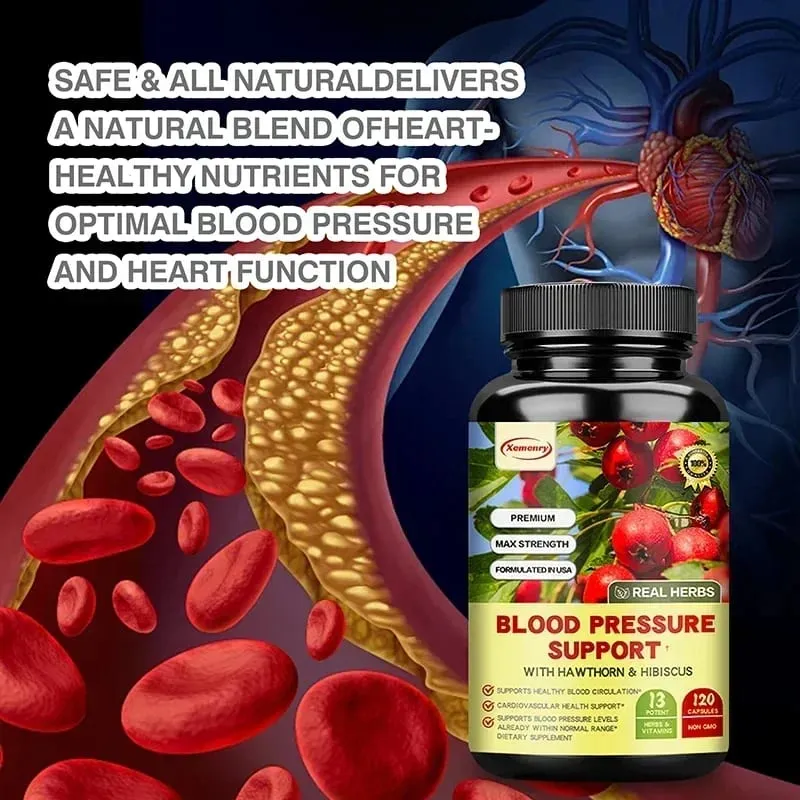 Blood Pressure Support - Supports Cardiovascular Health Boosts Energy and Immunity for Heart Health - with Hawthorn & Hibiscus — image 5