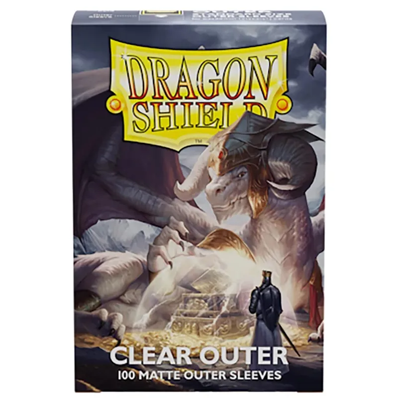 Lot de 100 boucliers Dragon mats transparents : les manchons extérieurs sont lisses et résistants – Compatible avec les cartes Magic PKM.