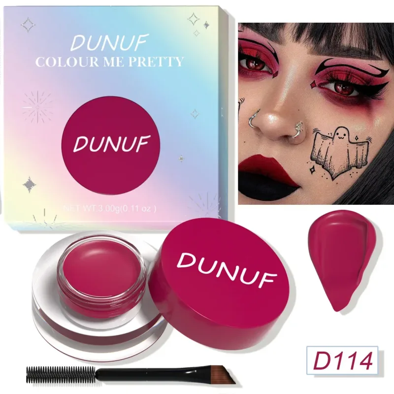 Wasserdichte und langlebige matte Lidschatten-Eyeliner-Creme, 12-farbige Augenbrauen-Färbecreme, Multifunktions-Gesichtsfarbe, Creme-Make-up — image 14
