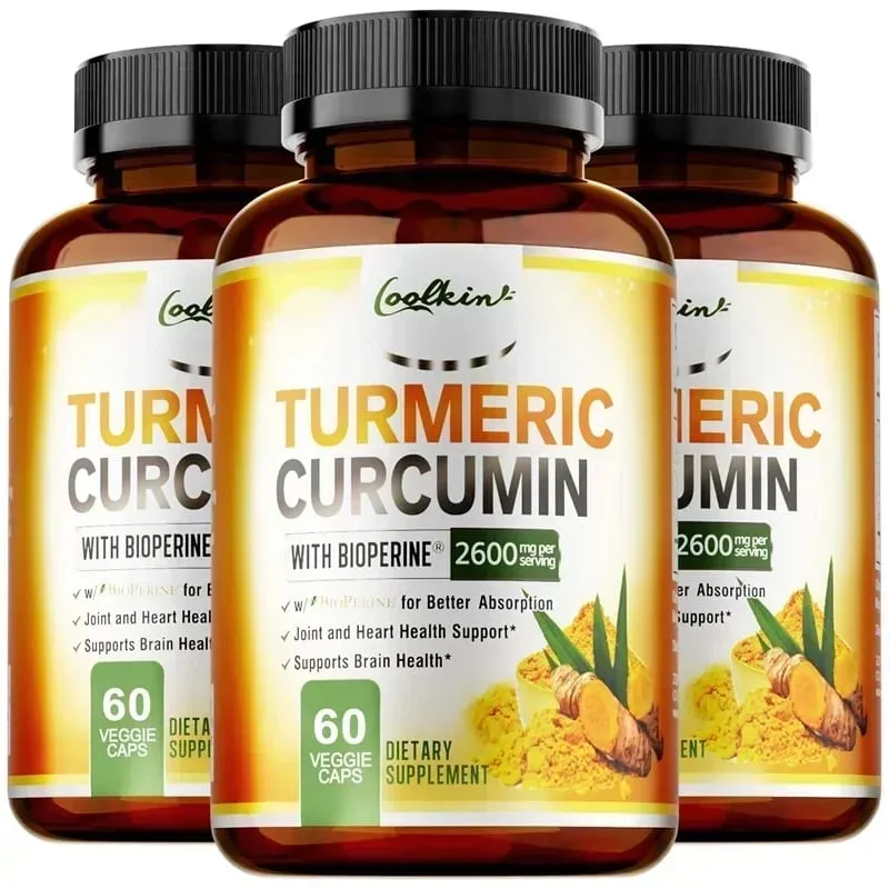 Turmeric Curcumin Capsules Contains 95% Curcumin Energy Supplement Support Bone Joint Health Anti-inflammatory Antioxidant — image 10