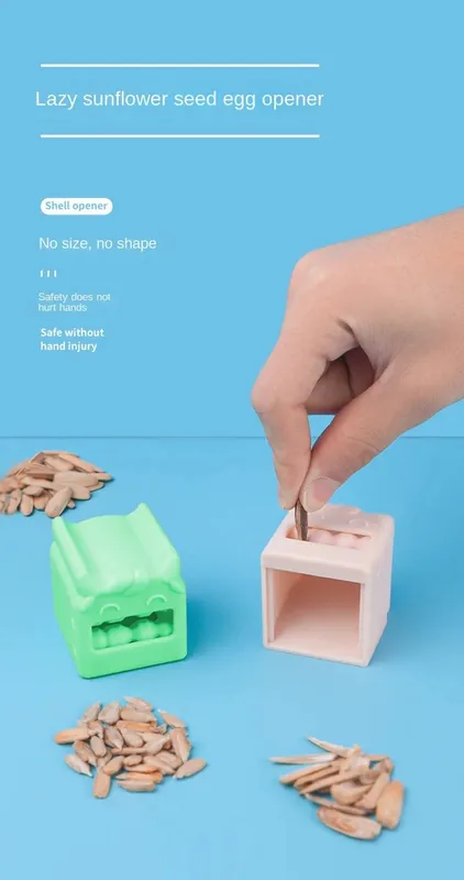 Melonfrøskræller Automatisk afskalningsmaskine Solsikke Melonfrø Lazy Artefact Opener Nøddeknækker Husholdningskøkkentilbehør — image 8