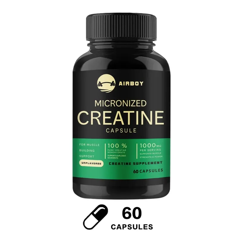 Creatine Monohydrate Capsules - Strength Muscle Performance Supplement for Men and Women Non-GMO and Gluten-Free — image 8