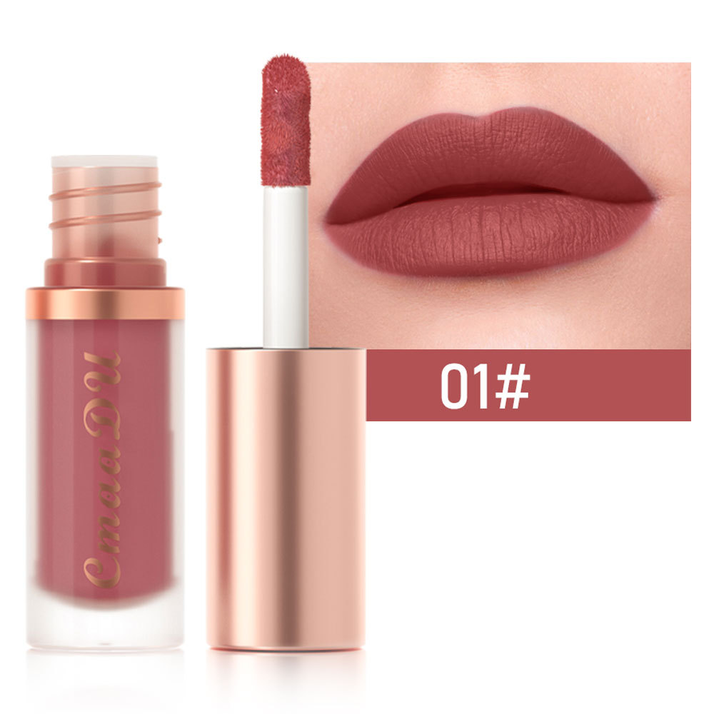1 stücke Wasserdichte Matte Samt Lip Glasur Feuchtigkeitsspendende Langlebige Nicht-stick Tasse Nicht Leicht Zu Verblassen Lip Gloss lippenstift Make-Up — image 4