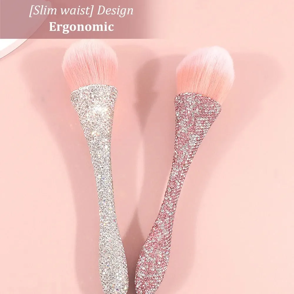 Pincel de maquiagem com cabo de diamante, pincel solto, blush, profissional, cintura pequena, ferramentas de cosméticos de beleza, 1 peça — image 5