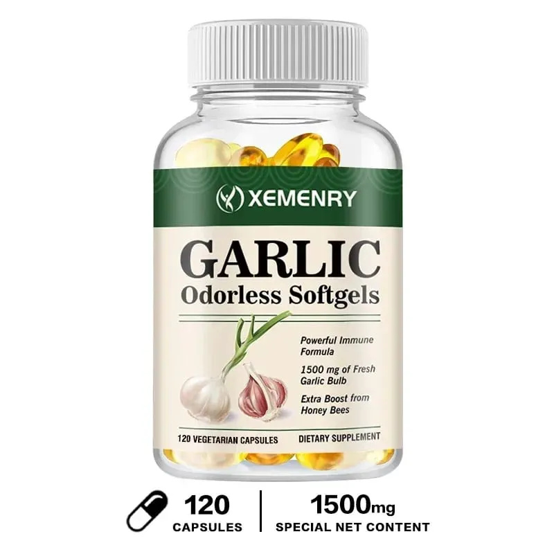 Odorless Garlic Capsules - Balance Cholesterol Levels Support Heart and Cardiovascular Health — image 9