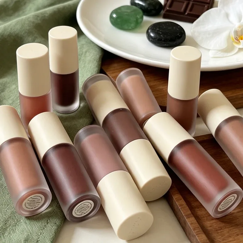 Summer Limited Rho Vanilla Beige LipBalm Set di rossetti trasparenti idratanti Tubo morbido e liscio Specchio per labbra Lucidalabbra Blum per labbra Trucco — image 2