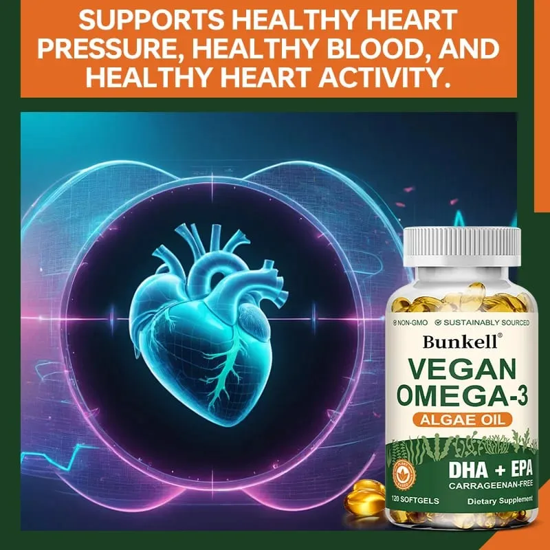 L'integratore di olio di alghe da 1000 mg supporta la salute cardiovascolare del cervello e la salute della vista, antinfiammatorio e antiossidante — image 5