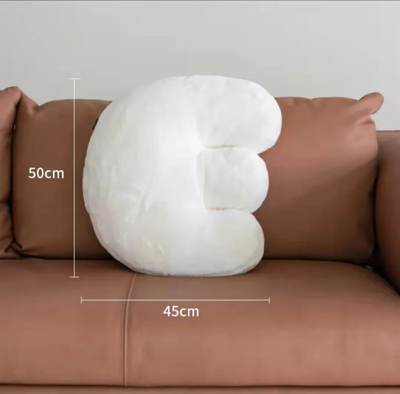 85 ซม.Nordic Home Decor เบาะสีขาวหมอน Plush Soft สำหรับเก้าอี้โซฟาที่นั่ง Love Shape Letter หมอนอิง Decoractive Props ของขวัญ — image 13