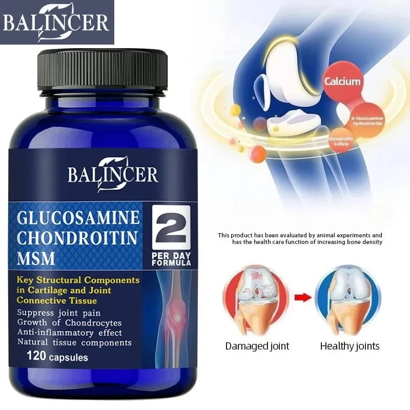Glucosamine Chondroitin MSM Capsules for Joint Health Promotes Bone and Joint Mobility Dietary Supplement — image 6