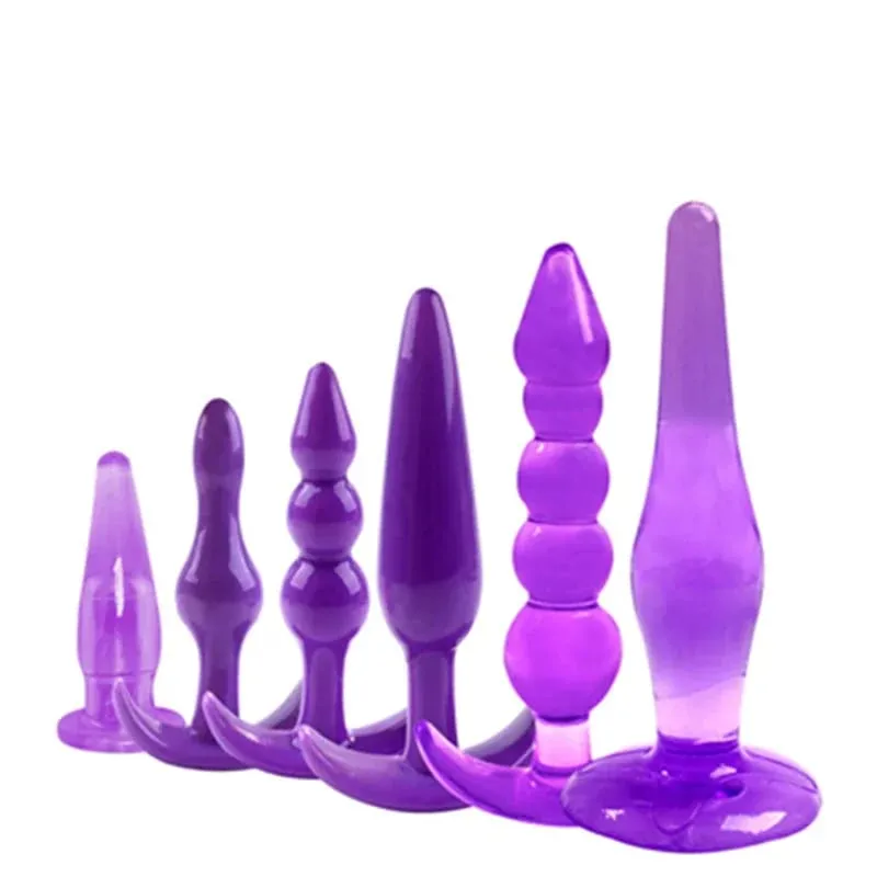 4/6 sztuk/zestaw bezpieczne silikonowe Butt Plug Dildo masturbacja korek analny wtyczki dopochwowe zabawki erotyczne dla kobiet mężczyzn Anal Dilator zabawki dla gejów — image 4