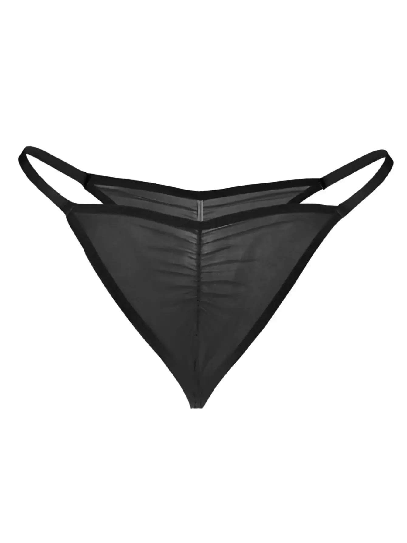 Men's Casual Ruched Thong 1 Piece, Ultra-Thin Breathable Cool Soft Everyday Men Underwear High Slit Sexy Cool Men's Underwear — image 11