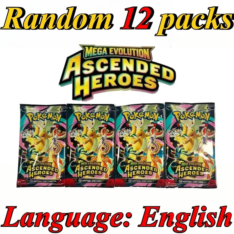 10 pacchetti di carte Pokémon Stelle luminose 151 evoluzioni prismatiche PALDEAN FATES Regalo di carte di transazione di battaglia di rinforzo inglese — image 2