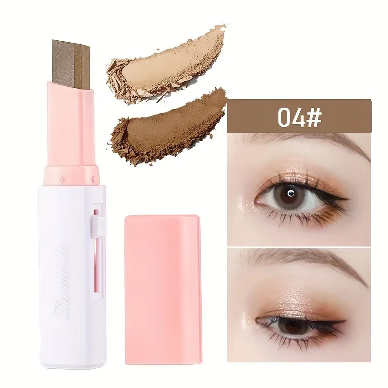 2 in 1 Pearly Highlighter Eyeshadow Stick Makeup Vattenfast Långvarig Glitter Ögonskugga Eyeliner Stick Eyes Makeup Kosmetika