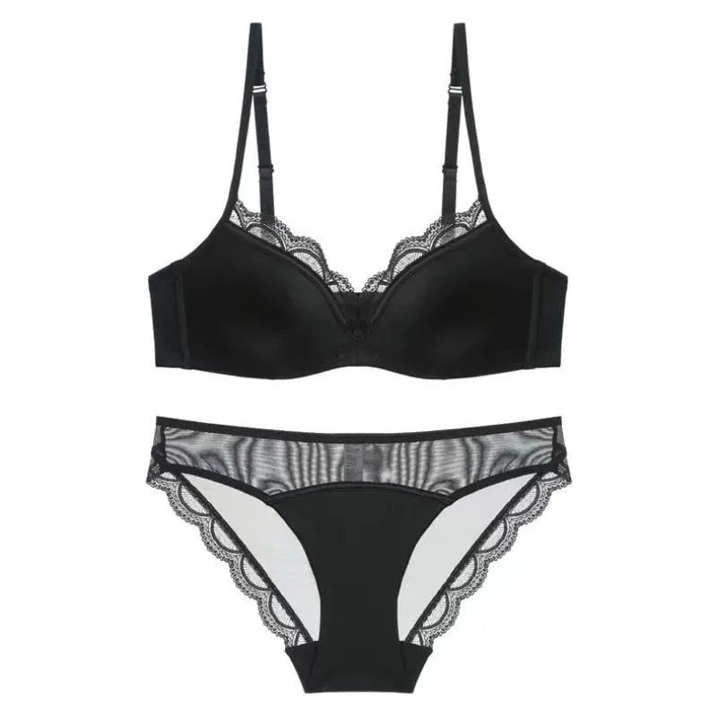 Intimo di pizzo francese femminile traspirante sezione sottile regolabile anti-cedimento confortevole pizzo sessuale seno piccolo reggiseno raccolto