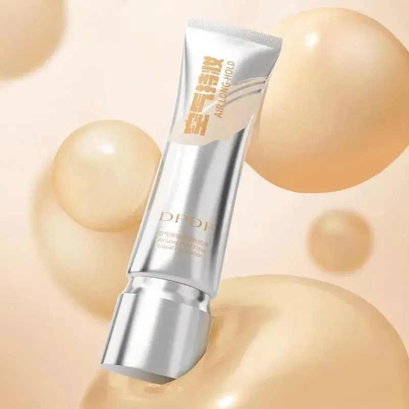 30ml DPDP 롱웨어 리퀴드 파운데이션(F4 듀얼 엔드 메이크업 브러쉬 세트 포함) - 오래 지속되는 커버력을 위한 베이스 코스메틱 어플리케이터 — image 4