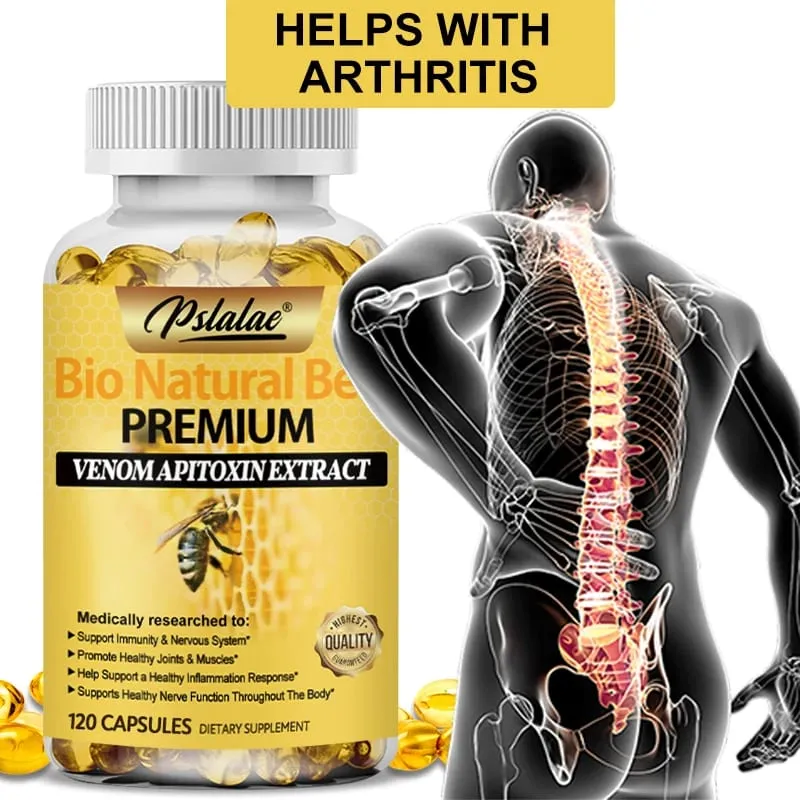 Natural Bee Capsules Enhance Immunity and Anti-oxidation Effectively Relieve Joint Inflammation 120 Capsules Non-GMO — image 3
