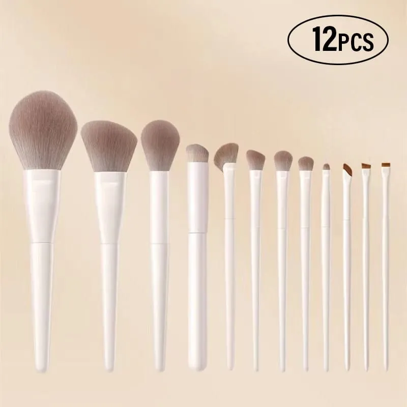 5-12 件裝專業化妝刷工具套裝眼影眼線輪廓粉底混合刷女式臉部美容化妝品工具 — image 10