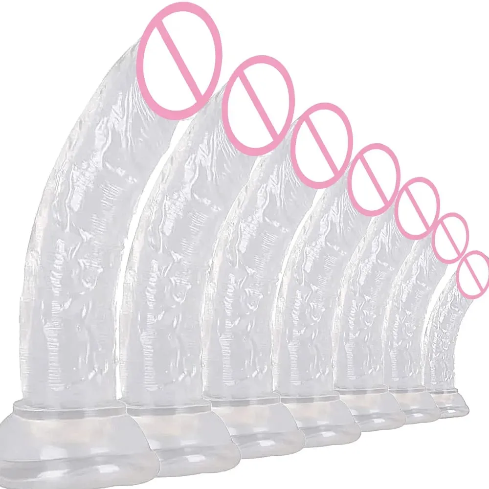 Súper barato, 6 tamaños, consolador de gelatina suave realista, tapón Anal, tapones anales, juguete sexual para adultos para mujeres y hombres, masturbador vaginal y Anal — image 1