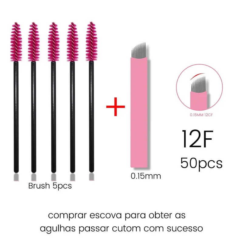 Kits de escovas de cílios descartáveis, agulhas de microblading, diâmetro 0.15mm, micro lâminas tebori, tatuagem, sobrancelha, suprimentos, aplicadores de maquiagem — image 10
