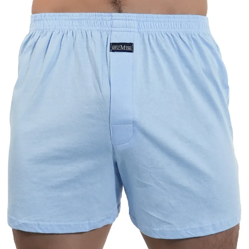 1 STÜCK Große Unterhose Solide Pyjamahose Zu Hause Plus Größe Boxershorts Für Männer Hohe Taille Allo Hosen Baumwollhosen Schlafhosen
