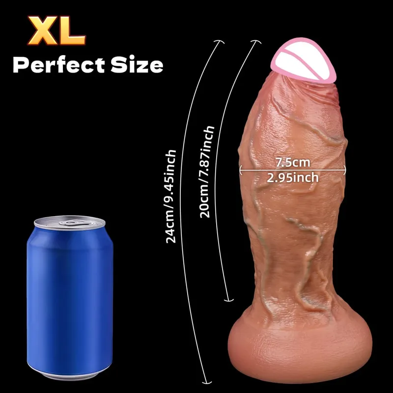 XXL ขนาดใหญ่ที่ใหญ่กว่าสมจริง Dildos ซิลิโคนหนา Anal Dildo Expander หนาอวัยวะเพศชายของเล่นสำหรับผู้ใหญ่ Masturbation Butt Plug 18 + — image 8