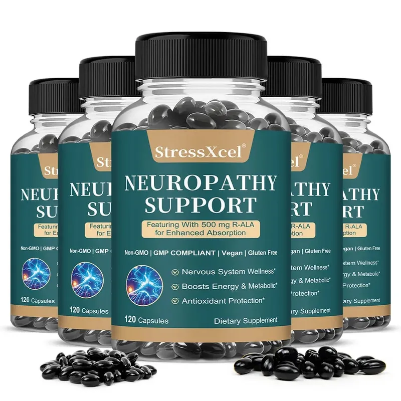 Neuropatie Kapsle Bylinná směs Antioxidant Podpora Denní Nervy Wellness Tělo Metabolismus Buněčná vitalita a nálada Klid — image 9