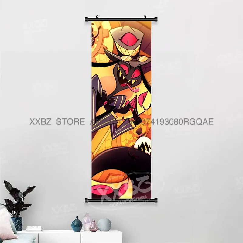 Simple Black Comedy Hazbin Hotel Home Decoration Hanging Painting Cartoon Wall Artwork Scrolls Picture Room Canvas Print Posters — image 38