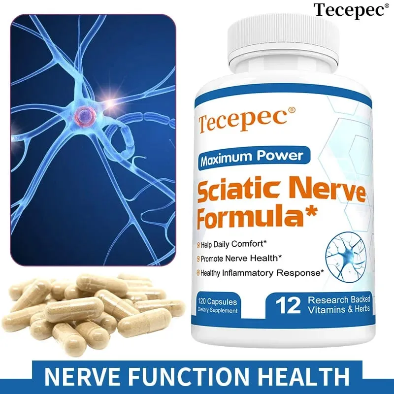 Iskias Health Support - Ischias Relief Supplement Vitamin B Complex - Nerve Health Anti-inflammatorisk og nervestøtte formel — image 1