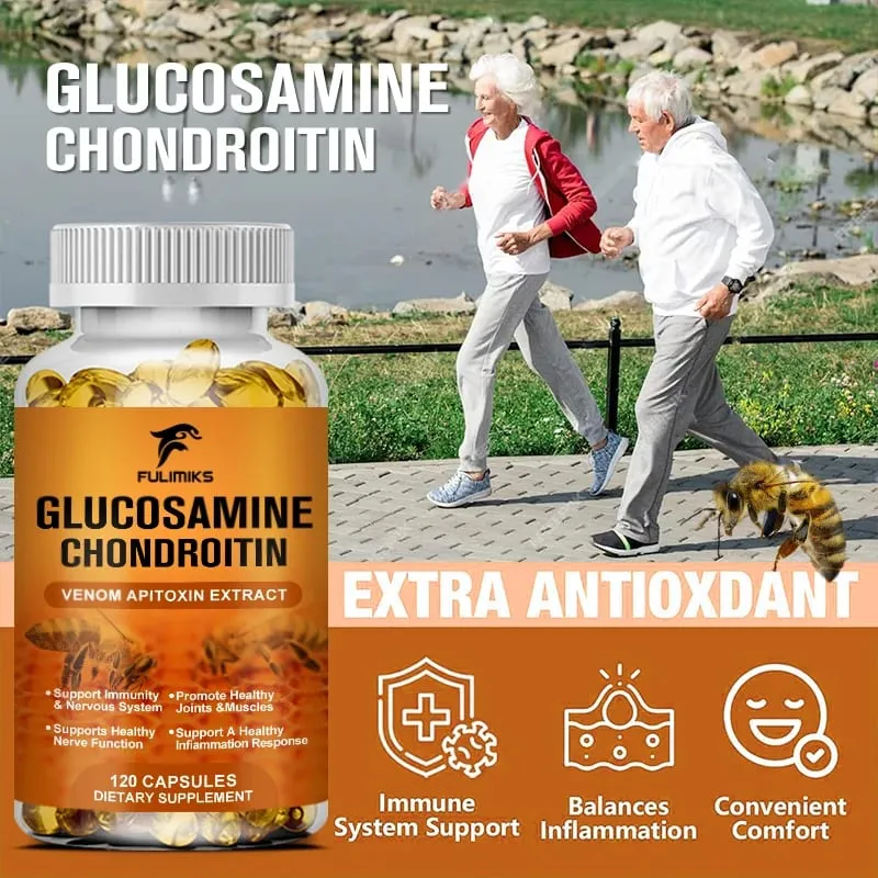 Bee Venom Joint Supplement with Glucosamine Chondroitin & Turmeric Supports Joint Comfort & Bone Health for Adults — image 6