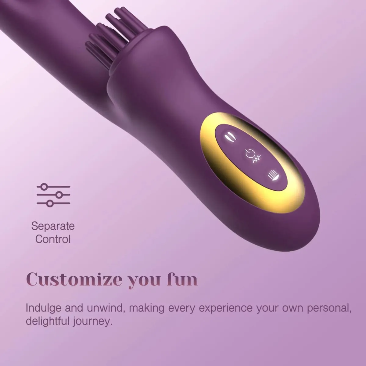 3 DALAM 1 Datang Ke Kelentit Menggelitik Arnab Vibrator 10 Getaran Mainan Seks Wanita untuk G Spot Kelentit Rangsangan Puting Melancap — image 4