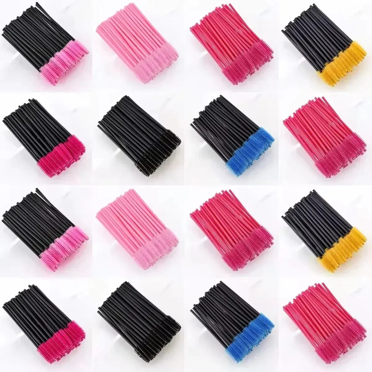 50/500pcs Disposable Eyebrow Eyelash แปรง Wands Eyelash Spoolies Applicator สำหรับ Eyelash Extension แต่งหน้าเครื่องมือขายส่ง — image 3