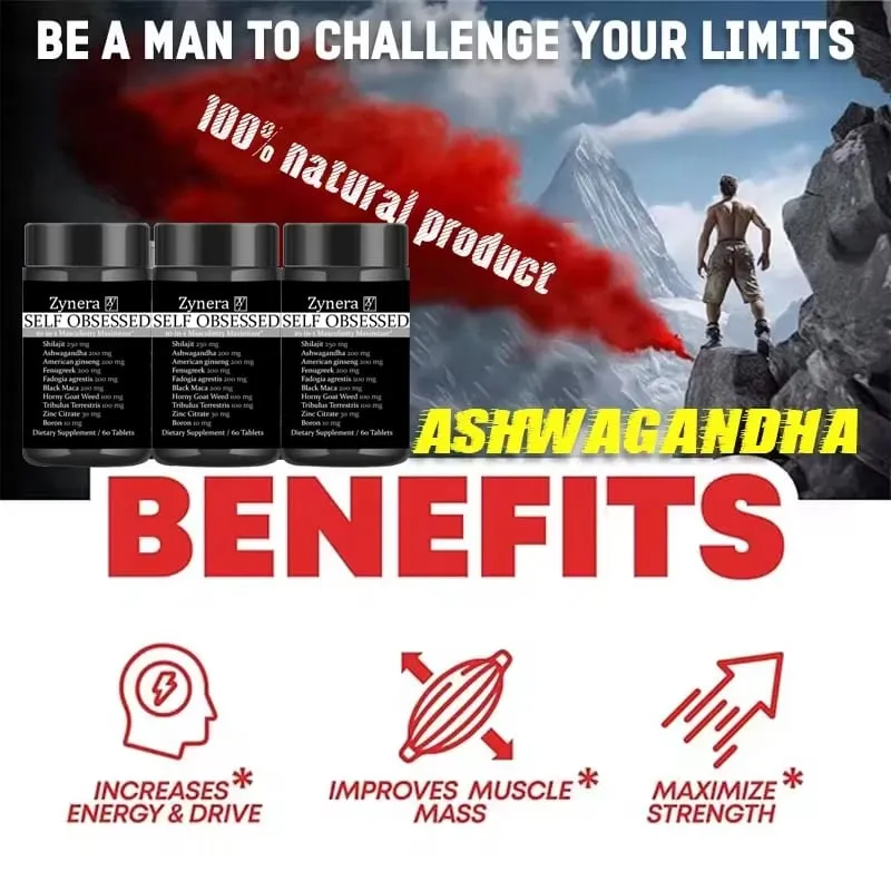 Ashwagandha Shilajit Maca 태블릿 펜은 남성용 보충제 항산화 면역 E-rection 캡슐입니다. — image 5