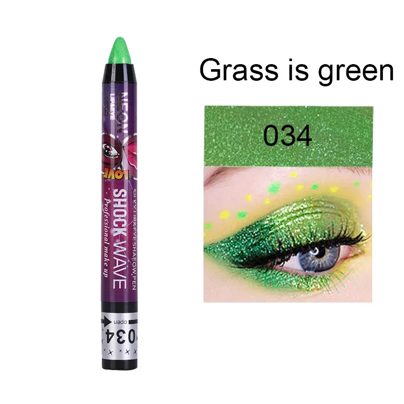 2 In 1 Eyeshadow Lipstick Stick Pencil Waterproof Glitter Matte Eye Shadow Makeup Pigment Eyeshadow Pen