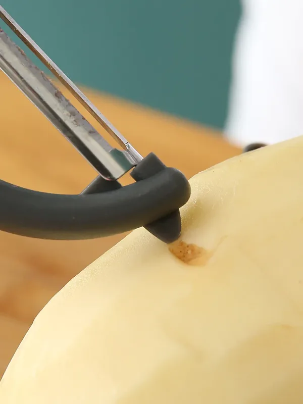 Edelstahlschäler zum Entfernen von Kartoffel- und Obstschalen, Gemüsehobelschäler, manuelles, schnelles Schälen, Gemüseschneider, Küchenwerkzeug — image 4