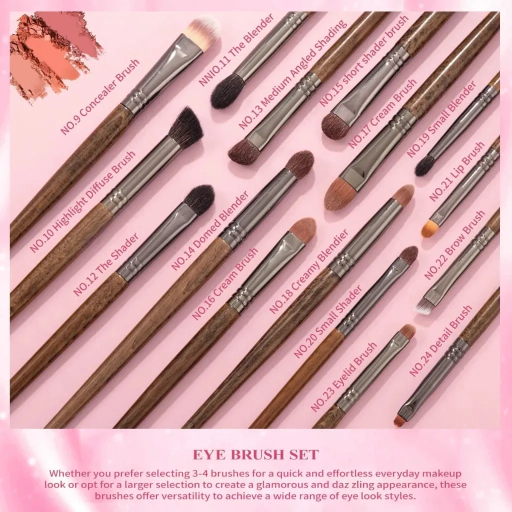 OVW Makeup Brushes Set Professionell makeupborste för Foundation Face Eyeshadow Makeup XQ3-24 — image 4