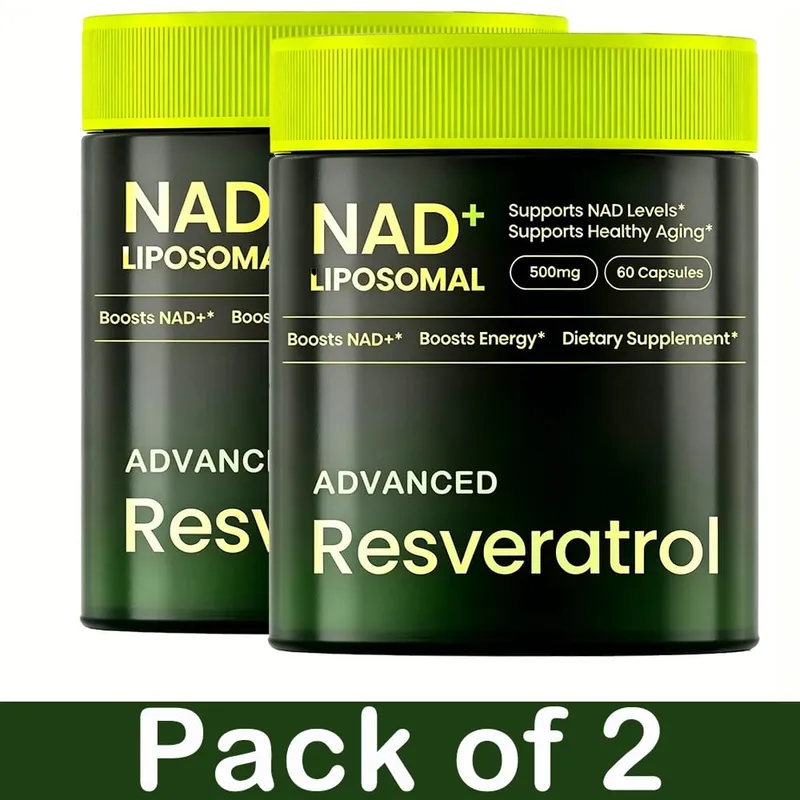 Liposomal NAD+ อาหารเสริมขั้นสูงพร้อมสารเรสเวอราทรอล - แคปซูล NAD Plus สำหรับการต่อต้านการทำงานของสมองและการฟื้นฟูเซลล์ — image 8