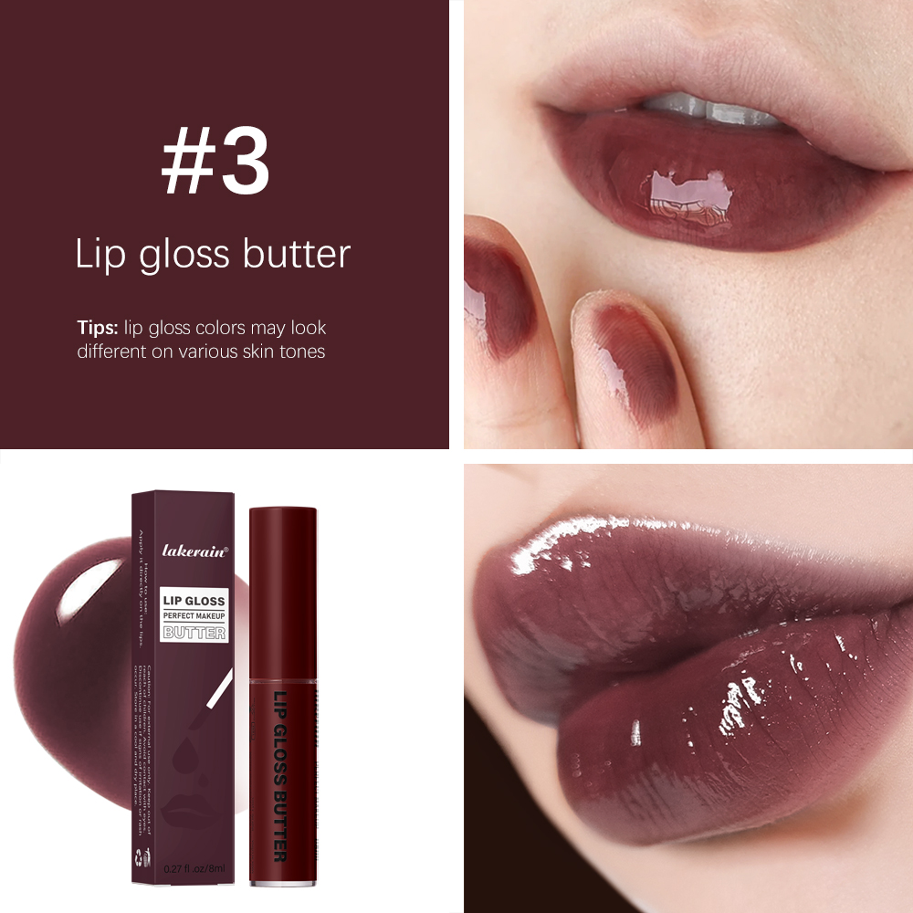 8ml Butter Non-stick Cup Gloss Lip Gloss Moisturizing Mirror Lip Gloss Holdbar farve Lip glaze Dye Lip Liquid Makeup For Damer — image 3