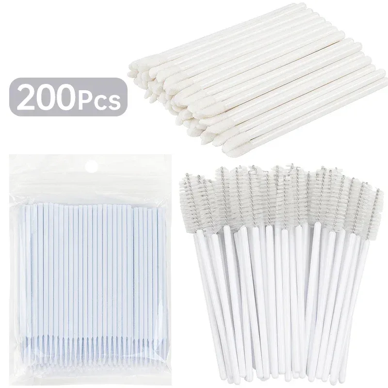 200 spazzole professionali per la pulizia delle ciglia - micro bacchette da salone per la rimozione e il mantenimento delle estensioni delle ciglia | Kit di strumenti senza pelucchi — image 15