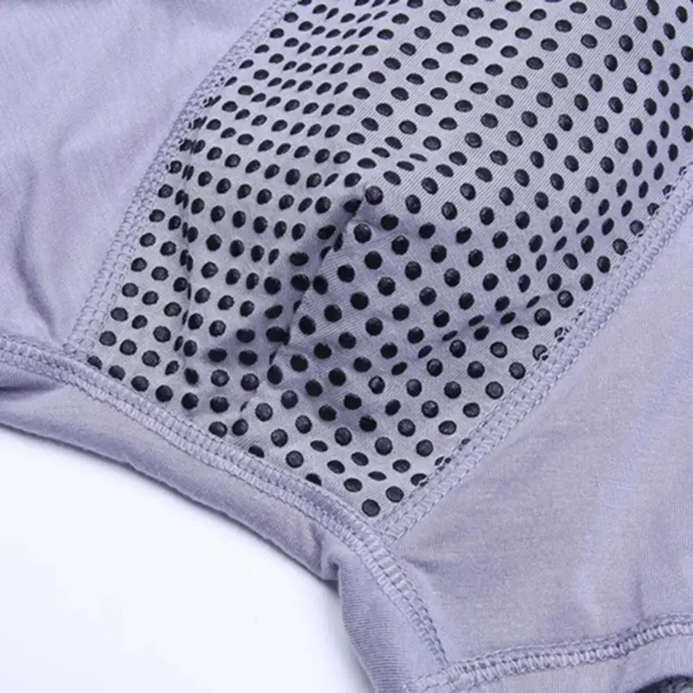 Boxer da uomo Assorbimento del sudore U Convesso Magnetico Biancheria intima fisiologica Massaggio Tinta unita Plus Size Mutande da uomo Abbigliamento interno Cl — image 11