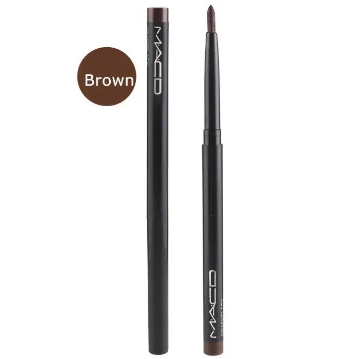 1 stk vandtæt sort brun glat eyeliner blyant Permanent makeup eyeliner pen Langtidsholdbar automatisk øjenmakeup værktøj
