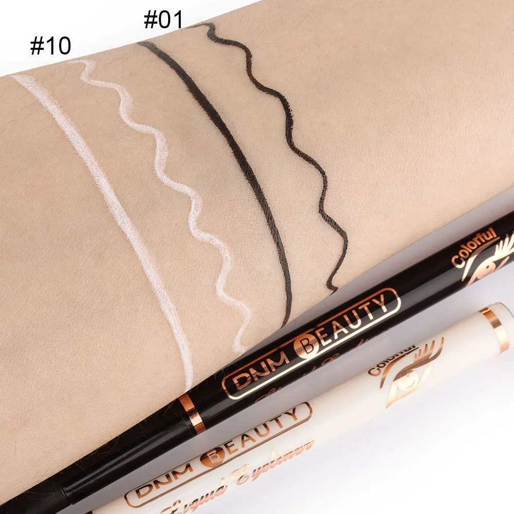 Voděodolné barevné tužky na oči Rychleschnoucí dlouhotrvající pero na oční make-up Snadné nanášení Hladká ultratenká tužka na oční linky — image 4