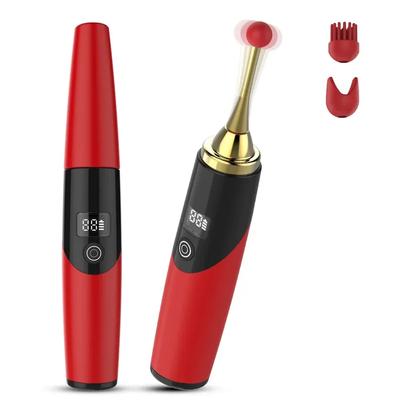 Vibrátor LCD Orgasm Pen Vibrátor 12 režimů Vibrační bod G Ženský klitoris Stimulátor bradavek Přenosný masážní přístroj Sexuální hračky pro dospělé pro ženy 18