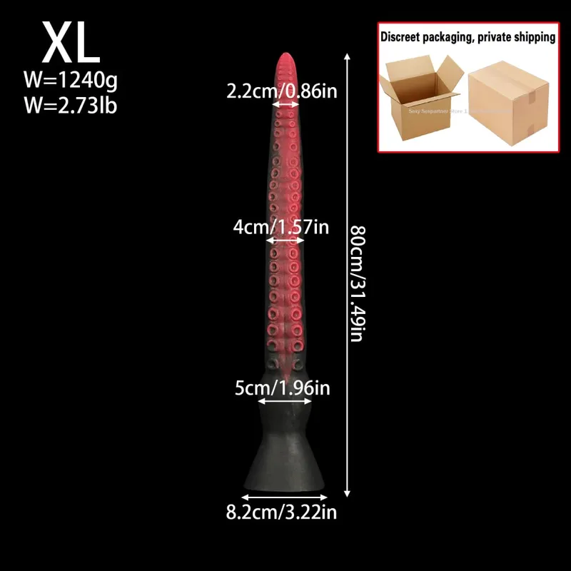 50-100 cm Super Lange Anal Peitsche Octopus Anal Plug Silikon Saugnapf Bdsm Buttplug Dilatdor Anal Xxl Sex spielzeug Frauen Männer Sex Sho