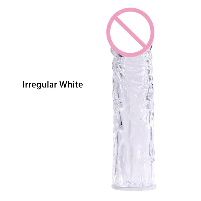 Delay Spray Clit Penis Extensions Condom Sleeve Male Enlargement Massager Cock Ring Cover Adult Sex Toys Penis Cock Ring — image 5