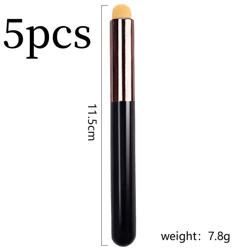 5/10 Uds pincel de maquillaje de labios brochas correctoras y base aplicador de lápiz labial multifuncional labios ojos mezcla de rostros brocha de maquillaje