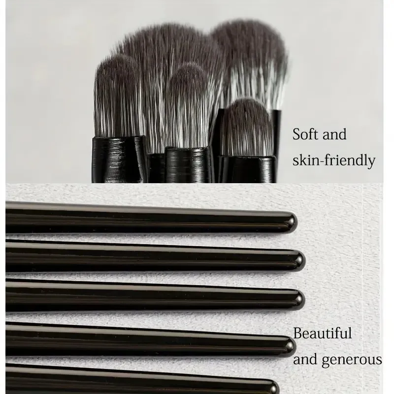 8 pezzi Pennelli per trucco occhi Set Professionale Morbido Contouring Ombretto Eyeliner Pennello per sopracciglia Strumento per pennelli cosmetici per bellezza facciale — image 4
