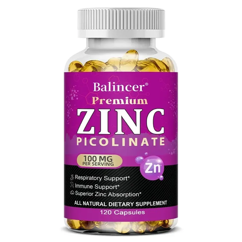 Zinc Picolinate 100 Mg - Superior Zinc Absorption Boosts Immune Support Sleep & Energy Supports Respiratory Health