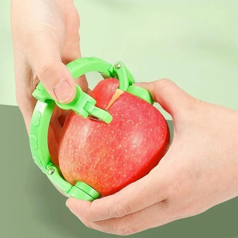 Alat Buah & Sayuran Pengupas Berputar Tangan untuk Alat Dapur Apple Pear Alat Pengupas Buah Spiralizer Idea Hadiah Mesin