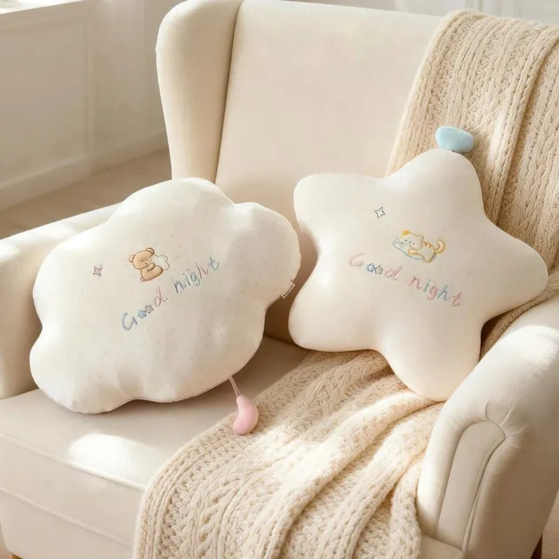 Nuovo farcito nuvola luna stella peluche cuscino morbido cuscino giocattoli per bambini bambino bambini ragazza regalo di Natale camera arredamento auto — image 5